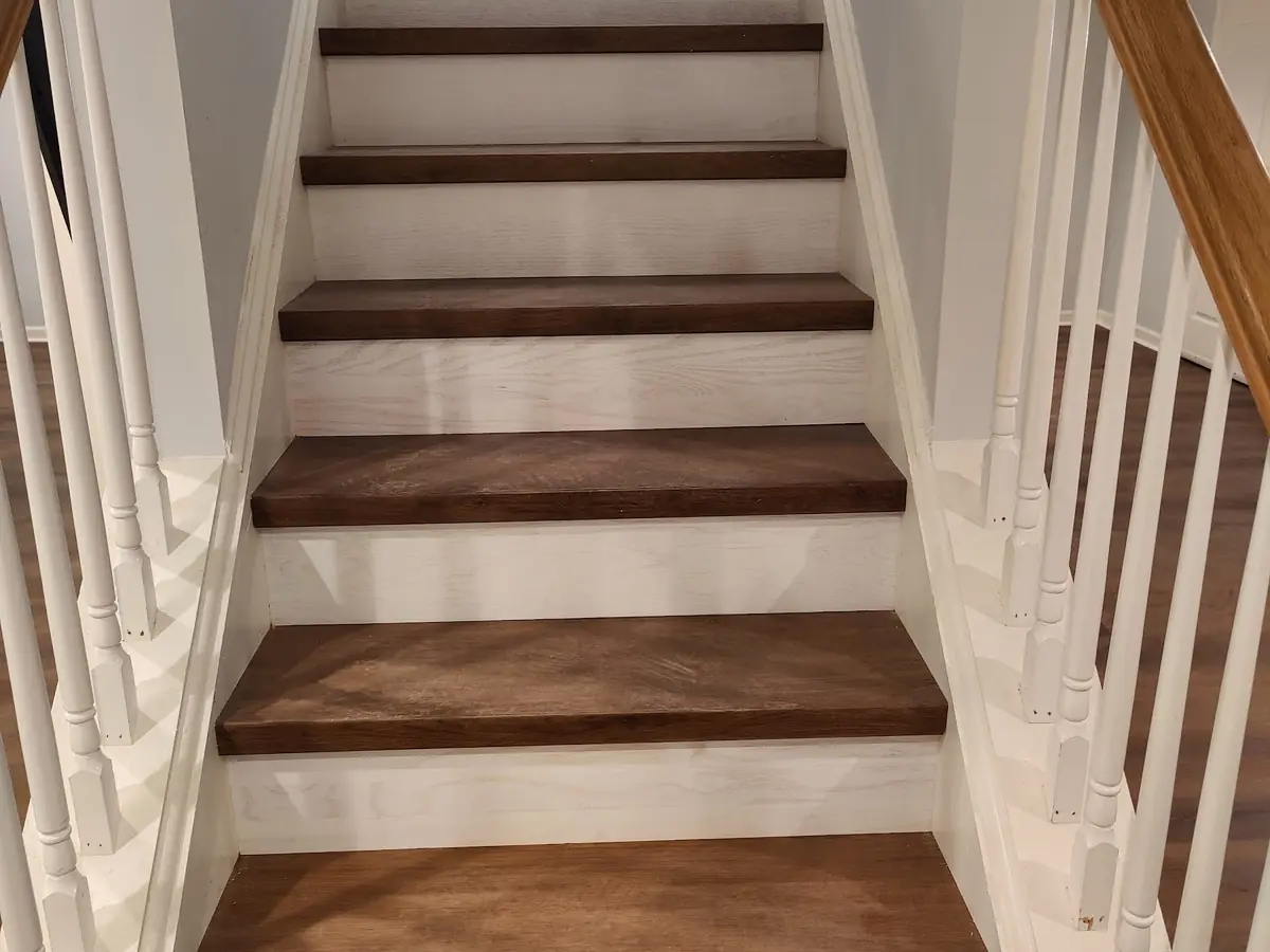 Hardwood stair treads